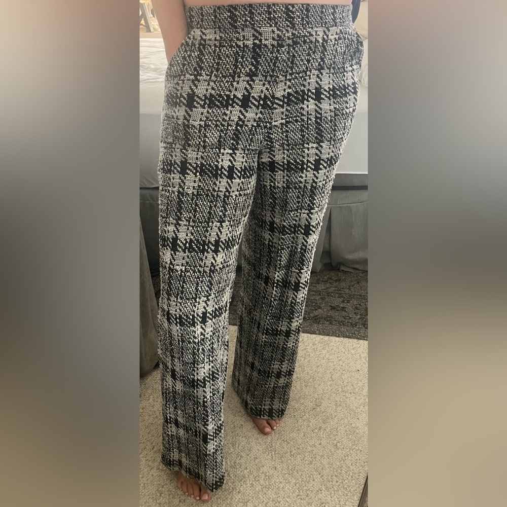 Women's Plaid Tweed Pants